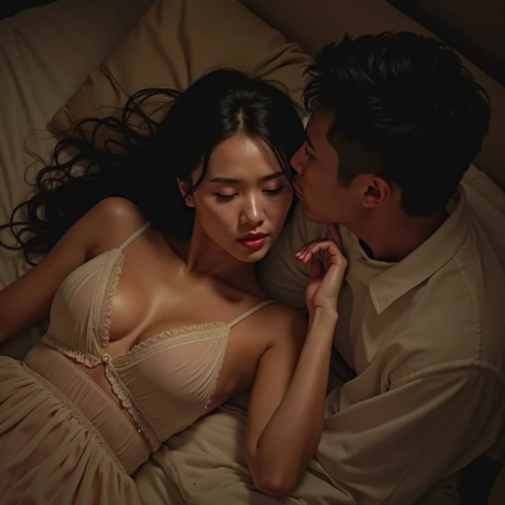 พี่สาวแฟนเผลอหลับในชุดนอนบางๆ